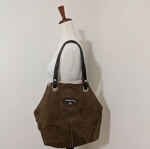 UGG Shearling Brown Tote Purse, Good Condition w/Damage